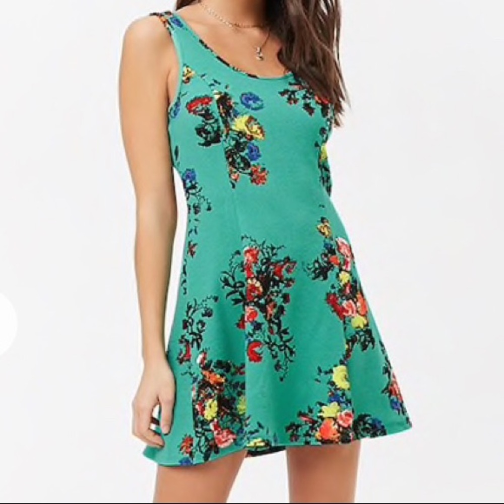 Floral Dress green